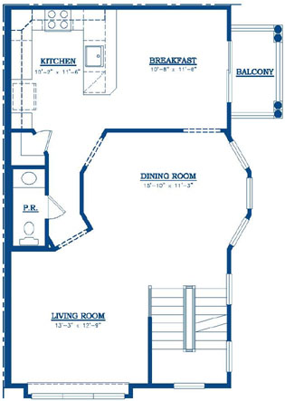 The Ardmore Main Level Floor Plan