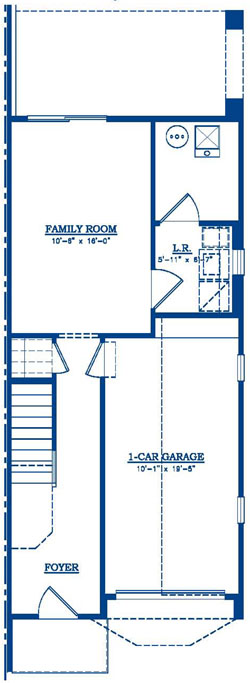 The Chatham Ground Level Floor Plan