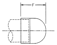 Cap dimensions for belled-end fittings