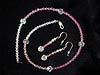Genuine Austrian Crystal Choker 14 1/2 inches, Earrings 2 inches